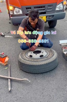Nhận vá lốp ô tô tại chỗ Gia Lai